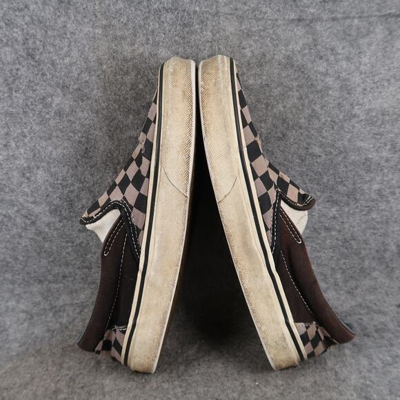 Vans Shoes Womens 6.5 Classic Slip On Sneakers Checkered Casual Canvas Skate - Picture 12 of 14